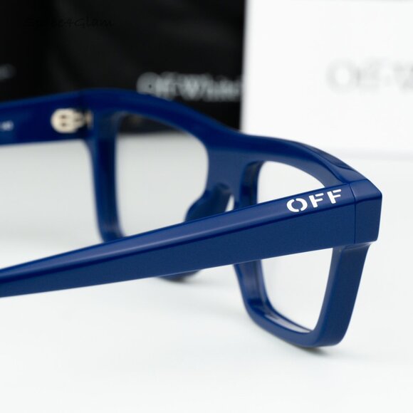 Off-White Men Eyeglasses Blue Square OERJ07H STYLE 7H 4500 NEW AUTHENTIC - Picture 5 of 8